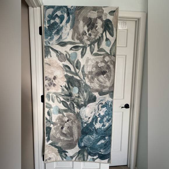 Ruggable Camellia Jade Rug runner COVER ONLY - Picture 2 of 8